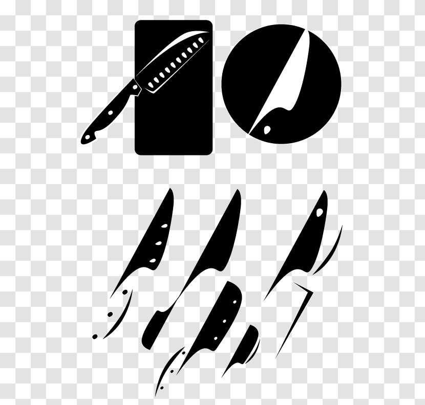 Knife Logo Brand Santoku Design - Fork Transparent PNG