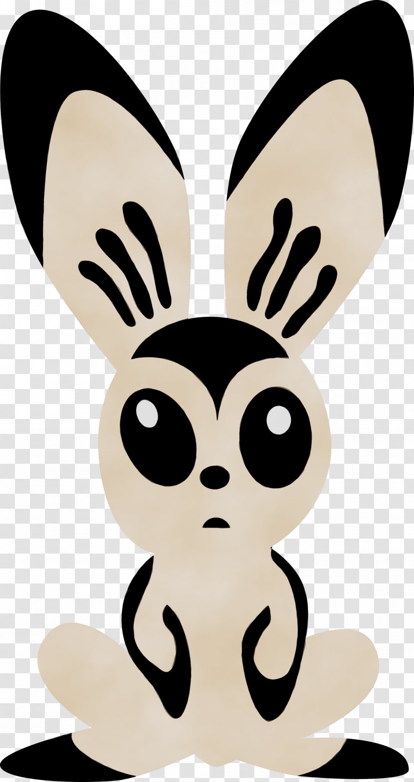 Clip Art Rabbit Rabbits And Hares Whiskers Animal Figure - Paint - Ear Transparent PNG