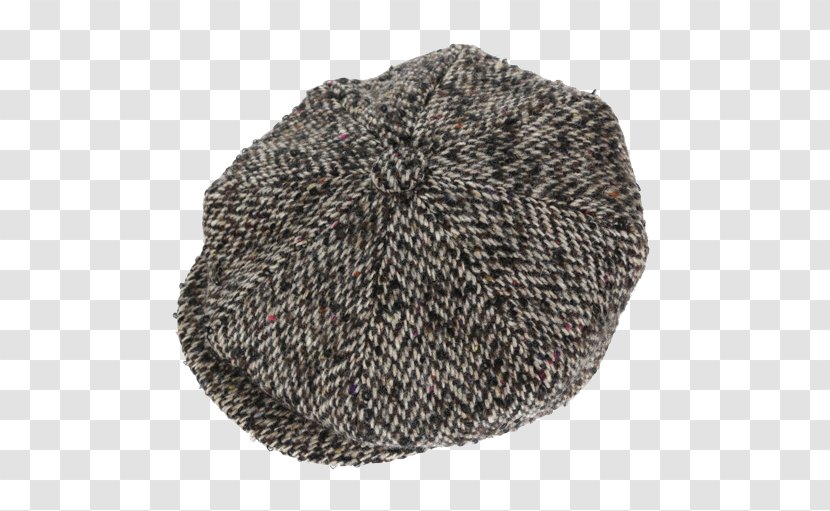 Donegal Tweed Wool Herringbone Newsboy Cap Transparent PNG