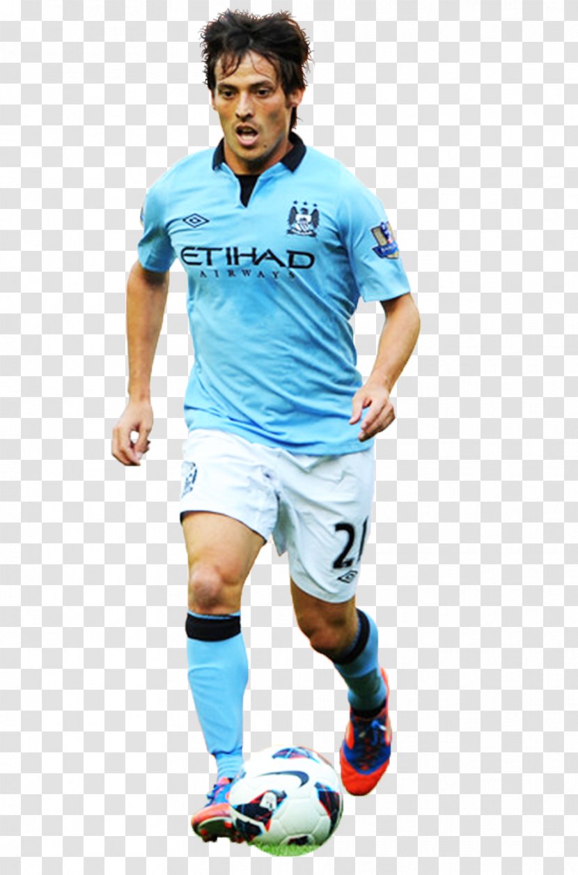 Team Sport T-shirt Football - David Silva Transparent PNG