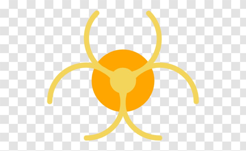 Biological Hazard Clip Art - Poison - Yellow Transparent PNG