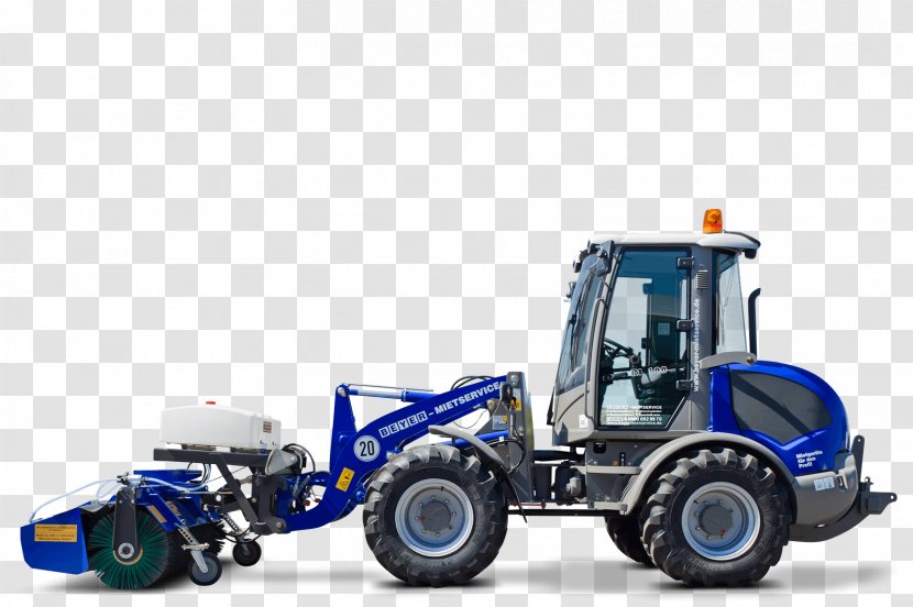 Tractor Machine Loader Street Sweeper BEYER-Mietservice KG - Agricultural Machinery - BaumaschinenverleihTractor Transparent PNG