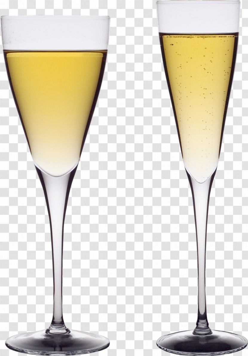 Wine Glass White Champagne - Lossless Compression Transparent PNG