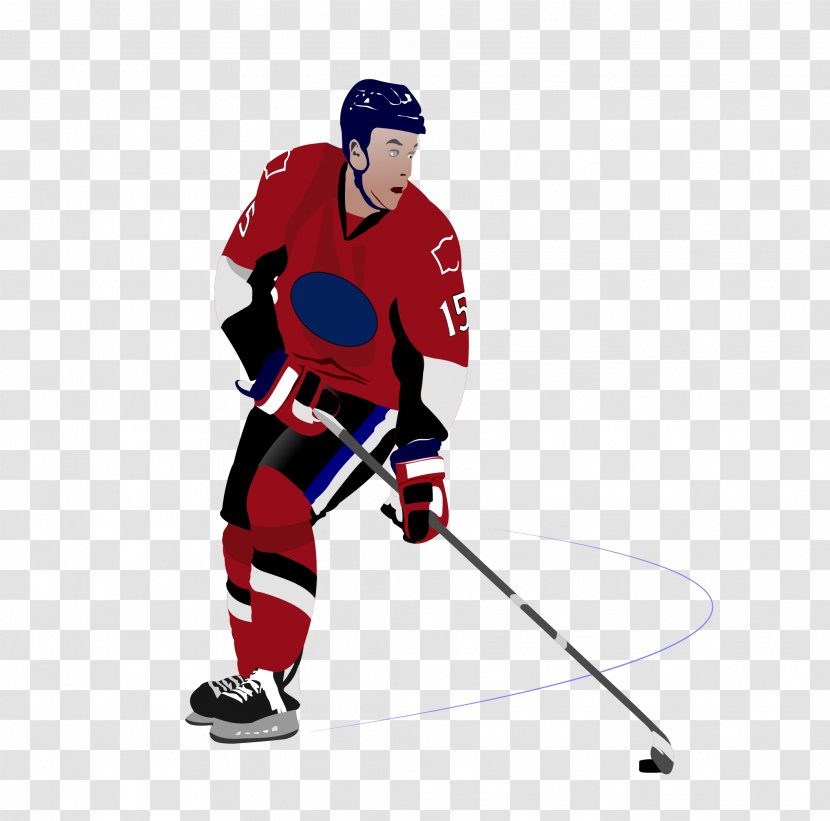Ice Hockey Player Puck - Drawing - Players Transparent PNG