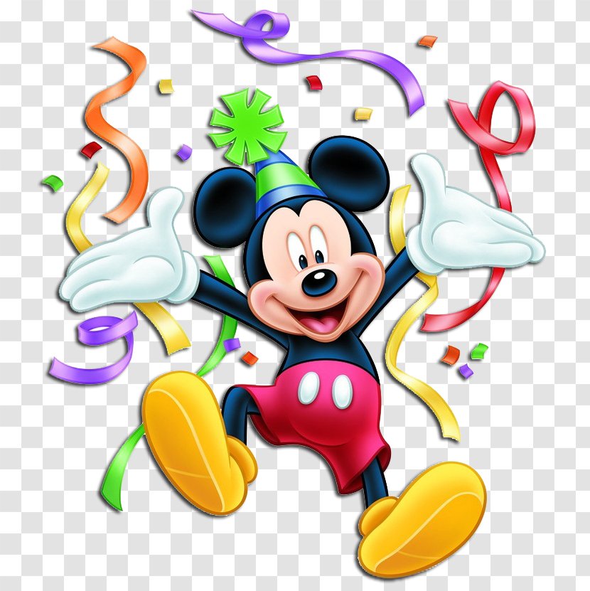 Minnie Mouse Mickey Donald Duck Birthday Clip Art Transparent PNG