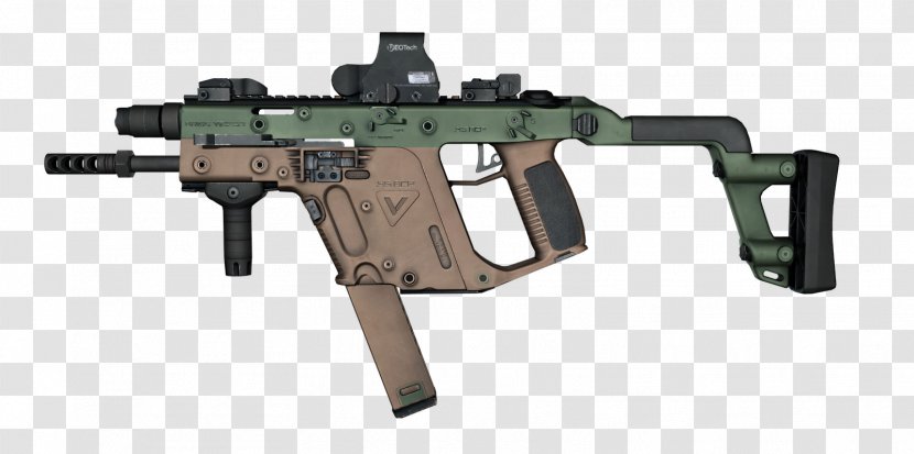 KRISS Vector Submachine Gun Firearm Weapon .45 ACP - Watercolor Transparent PNG