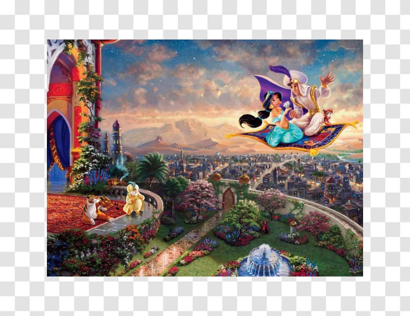 The Disney Dreams Collection: Coloring Book Jigsaw Puzzles Aladdin Mickey Mouse Walt Company - Thomas Kinkade Transparent PNG