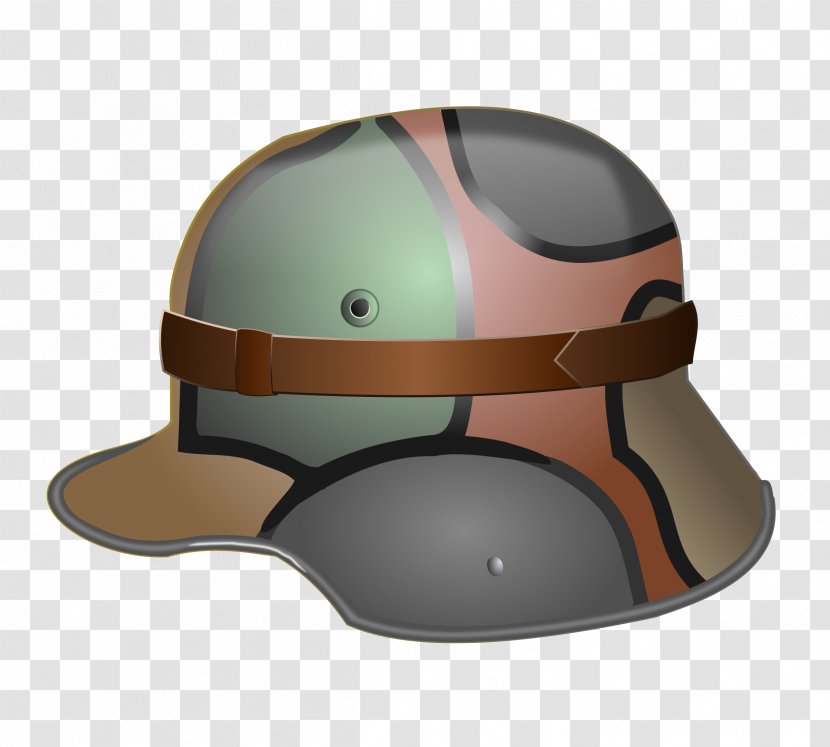 First World War Second Stormtrooper Helmet Clip Art - Personal Protective Equipment - Camouflage Hat Cliparts Transparent PNG