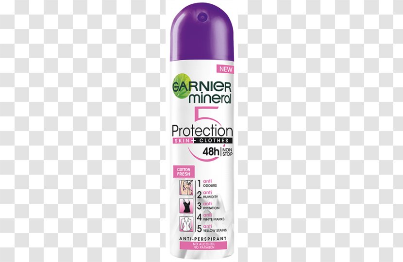 Deodorant Garnier Antiperspirant Cosmetics Aerosol Spray Transparent PNG