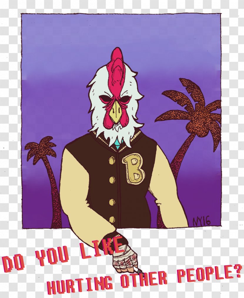 Hotline Miami 2: Wrong Number Fan Art - Dont Care Transparent PNG