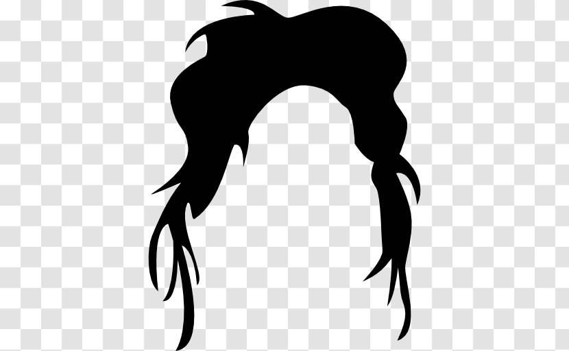 Black Hair Hairstyle Long Shape - Wig - Irregular Shapes Transparent PNG