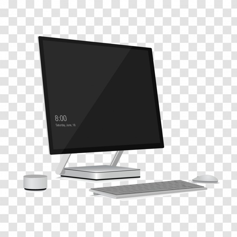 Computer Mouse Keyboard Monitor - Technology - Vector Simple Transparent PNG