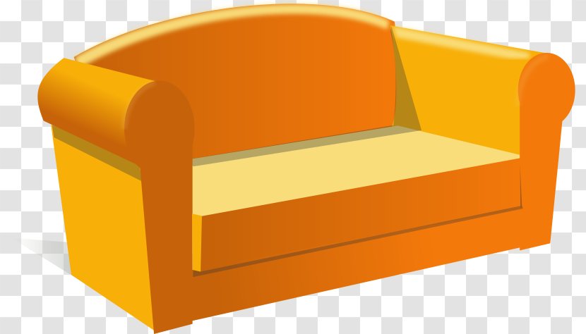 Table Couch Living Room Clip Art - Orange Cliparts Transparent PNG