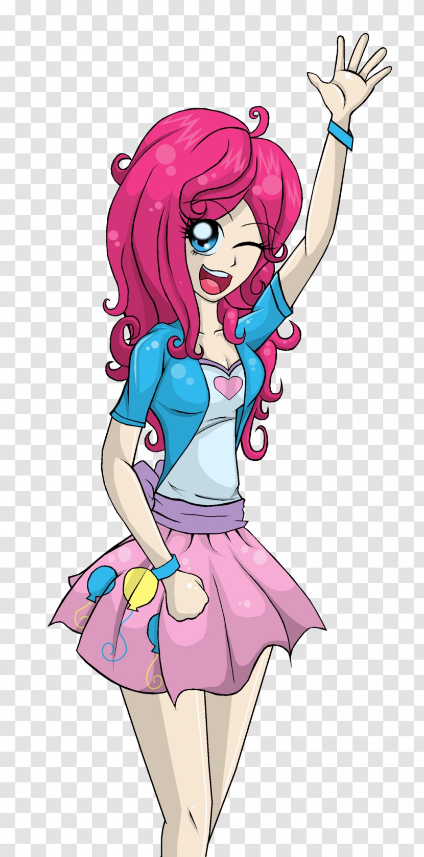 Pinkie Pie Rainbow Dash Rarity My Little Pony: Equestria Girls - Heart - Lovely Expression Transparent PNG
