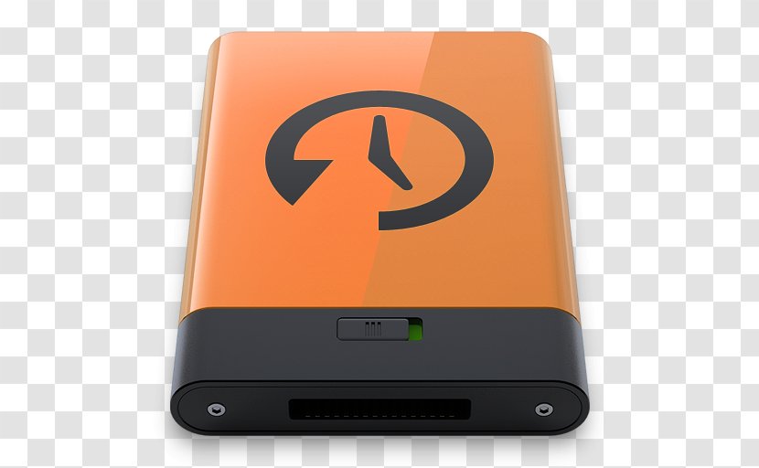 Electronic Device Gadget Multimedia - Electronics - Orange Time Machine B Transparent PNG