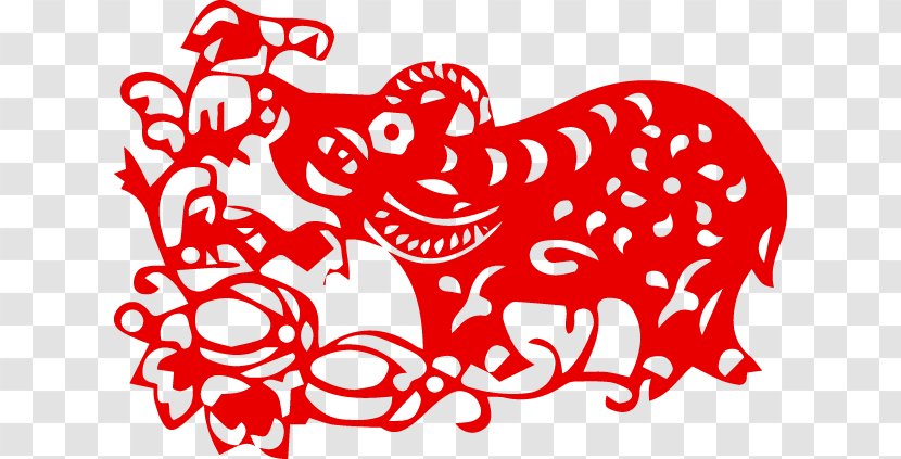 Ox Chinese Zodiac Tai Sui Monkey Fortune-telling - Tree - Paper-cut Style Sheep Transparent PNG