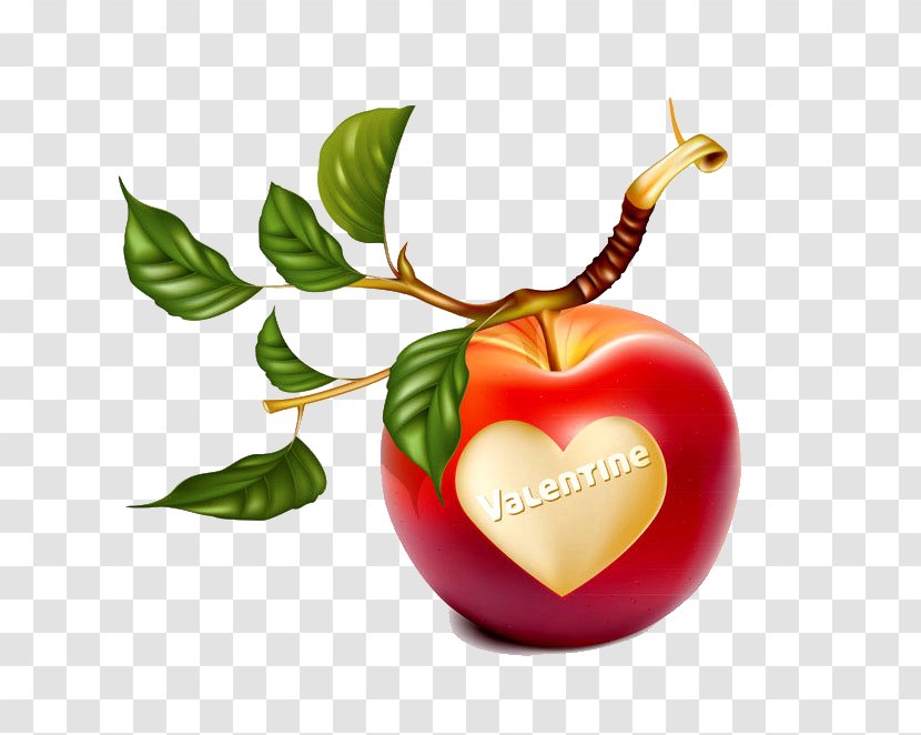 Leaf Apple Clip Art - Fruit - Red Transparent PNG