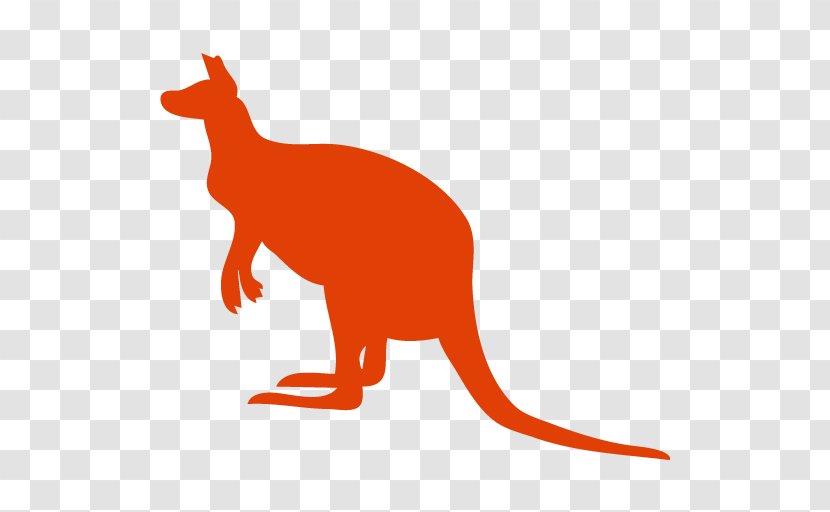 Macropodidae Kangaroo Silhouette Clip Art - Tail Transparent PNG