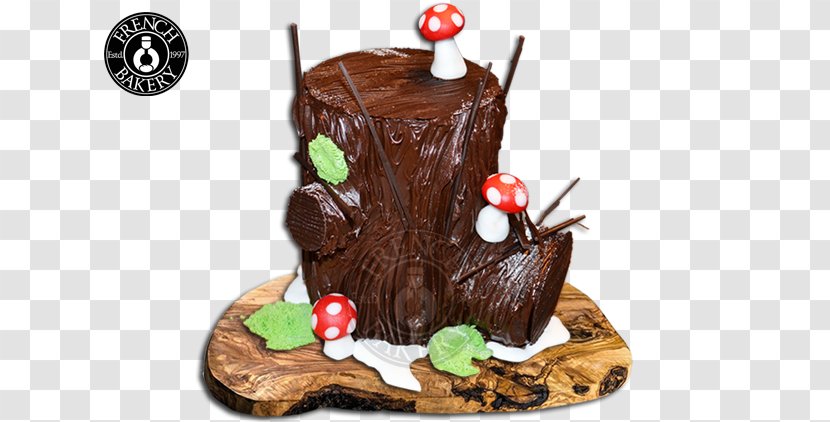 Chocolate Cake Yule Log Mousse - Torte - Christmas Cocoa Transparent PNG