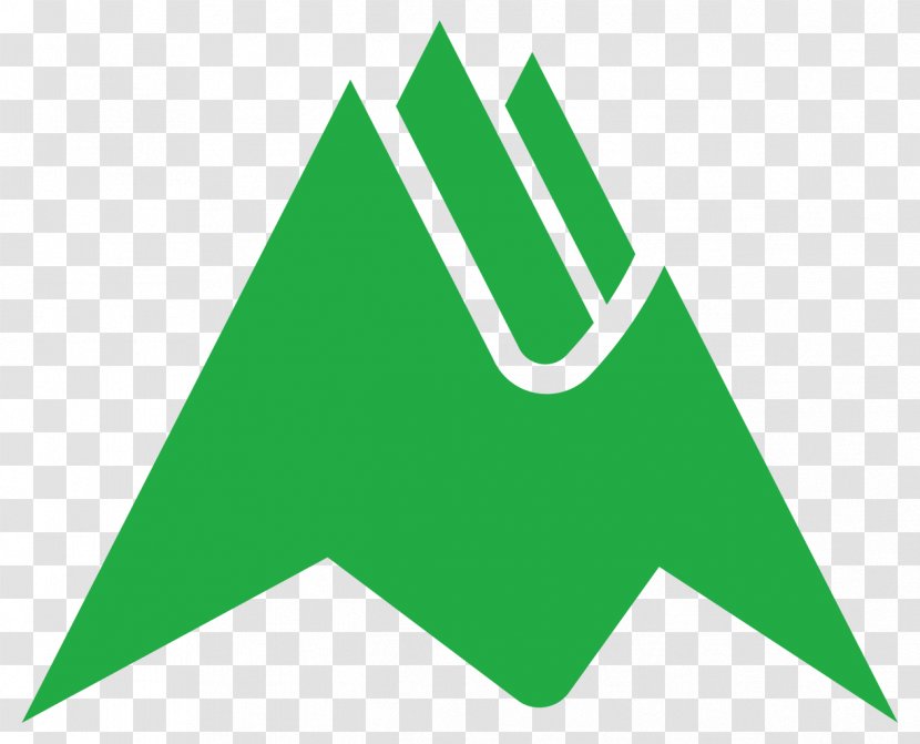 Biei Triangle - Green - Computer Font Transparent PNG