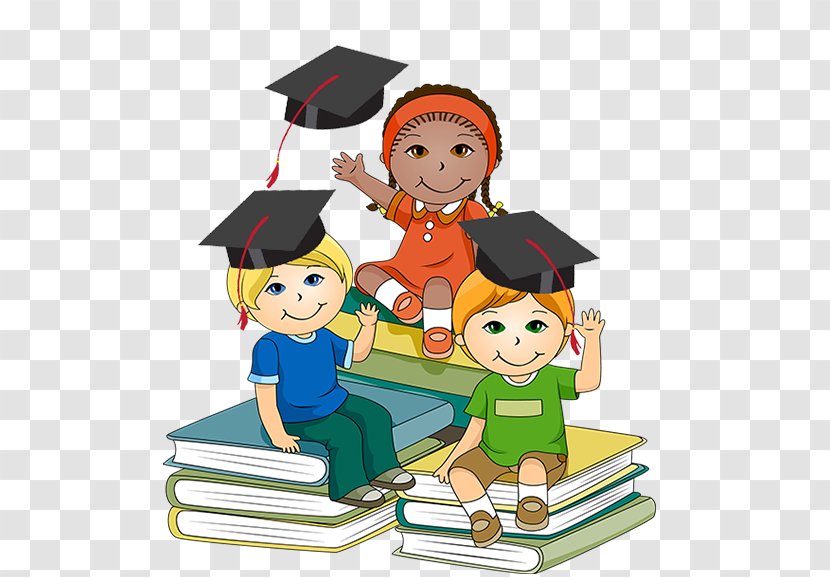 Student School Child Clip Art - Mortarboard - Little Scholar Cliparts Transparent PNG