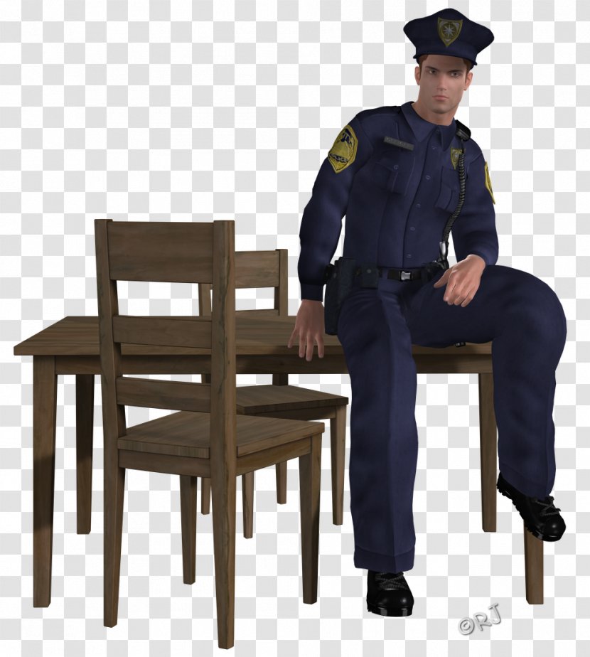 Furniture Chair Profession Uniform Security - Policeman Transparent PNG