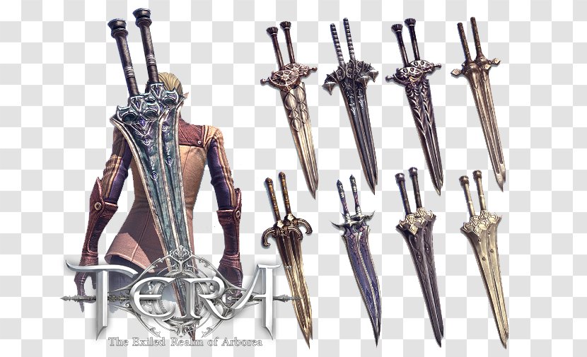 TERA Weapon The Elder Scrolls V: Skyrim – Dragonborn Aion Mod - Sword - Mods Transparent PNG