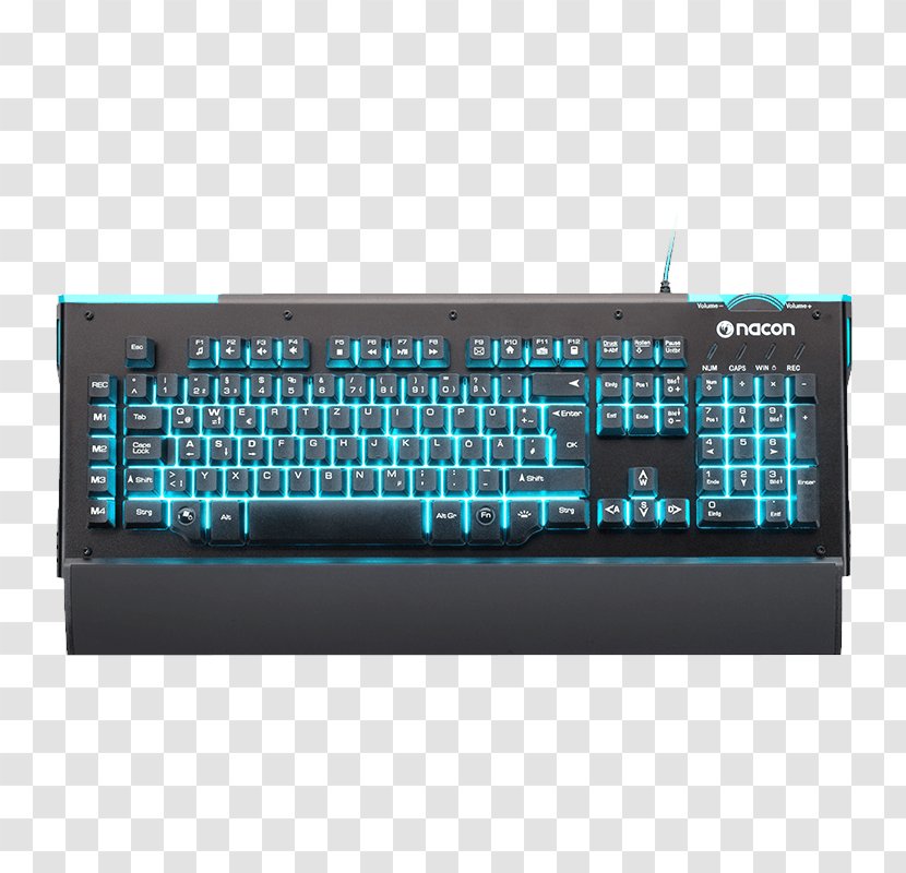 Computer Keyboard Clavier Gaming Nacon CL-510 AZERTY Numeric Keypads Keypad - Display Device Transparent PNG