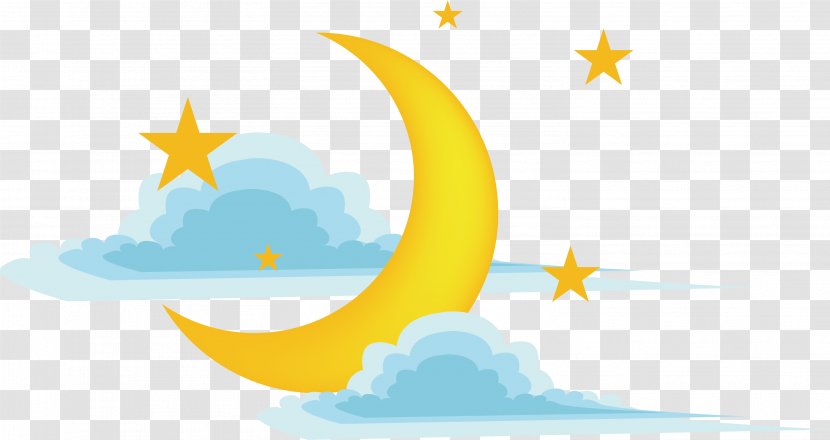 Moon Mid-Autumn Festival Euclidean Vector - Natural Satellite - Crescent Element Transparent PNG