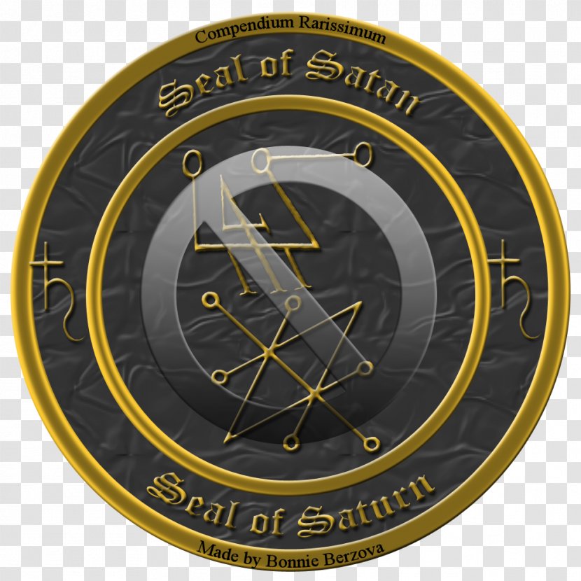 Key Of Solomon Witchcraft Saturn Incantation Pentacle - Sigil Lucifer Transparent PNG