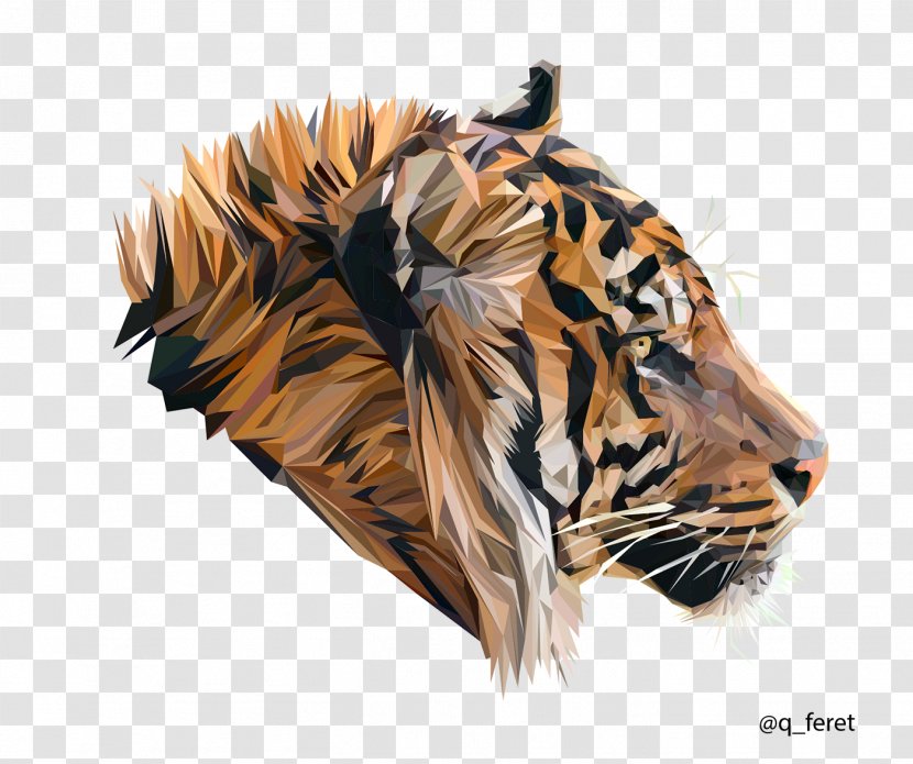 Lion Low Poly Tiger Cat Roar - Big Cats Transparent PNG