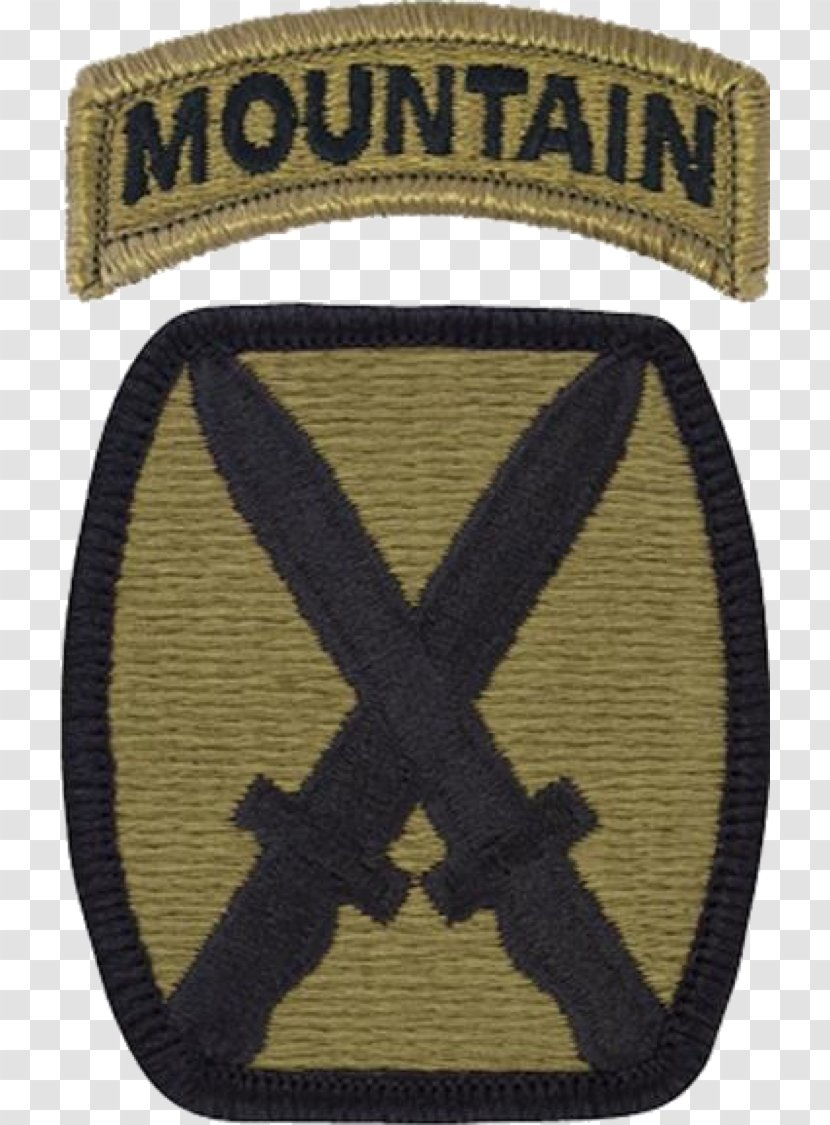 10th Mountain Division Operational Camouflage Pattern Shoulder Sleeve Insignia MultiCam United States Army - Symbol - Patch Transparent PNG