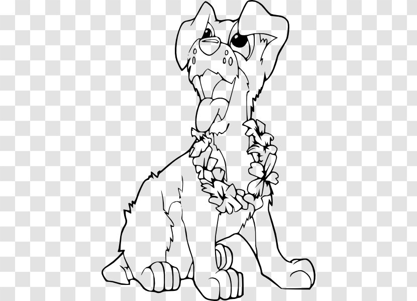 Puppy Dog Coloring Book Clip Art - Silhouette - Making A Transparent PNG