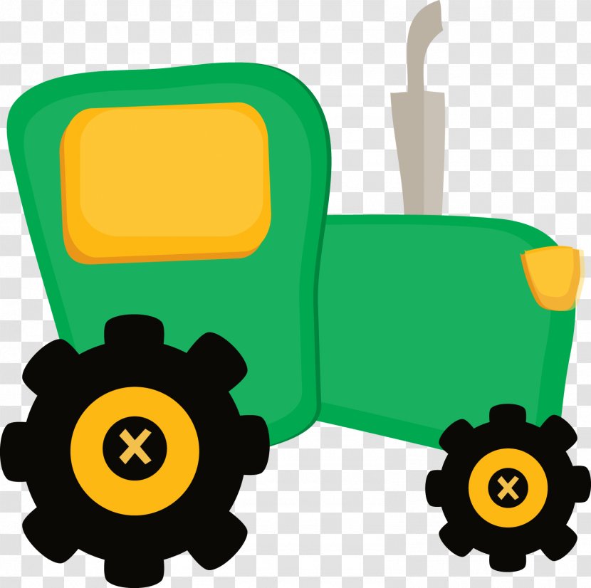 John Deere Tractor Agriculture Planter Clip Art - Yellow Cliparts Transparent PNG