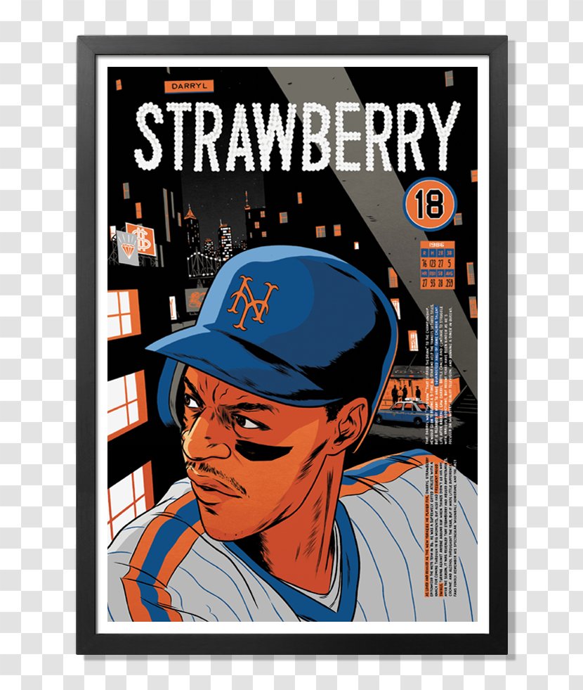 New York Mets Strawberry Comics Sport - Anniversary - Vintage Victory Transparent PNG