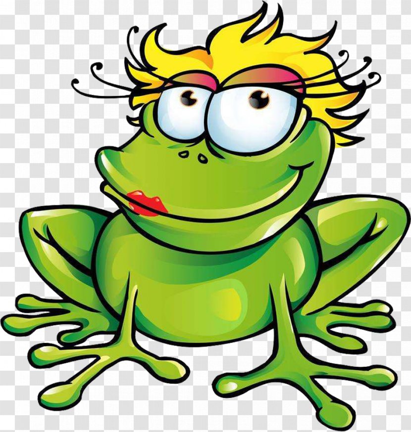 The Frog Prince Cartoon Clip Art - Tree - Coquettish Bullfrog Transparent PNG