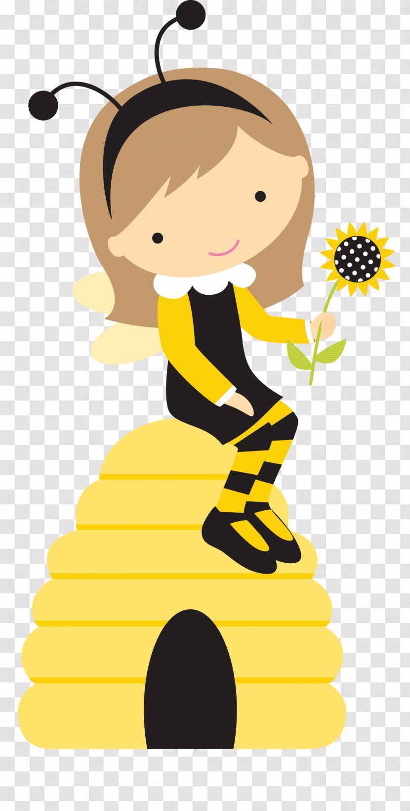 Bumblebee Honey Bee Beehive Clip Art - Frame - Vector Cute Cartoon Chef Transparent PNG