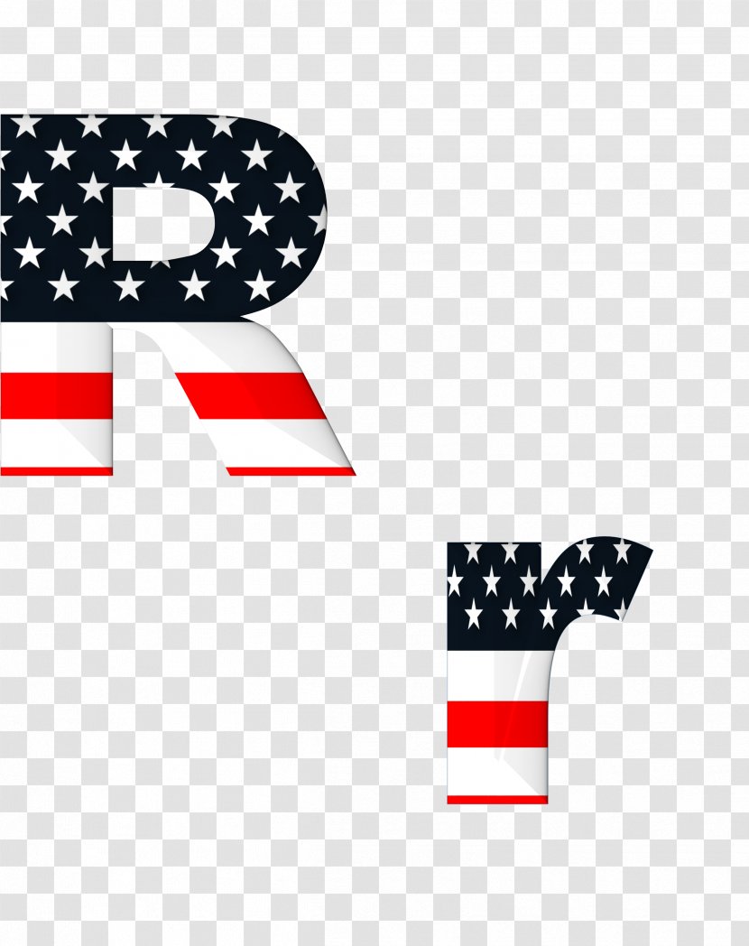 English Alphabet Letter Song Flag Of The United States - Text Transparent PNG