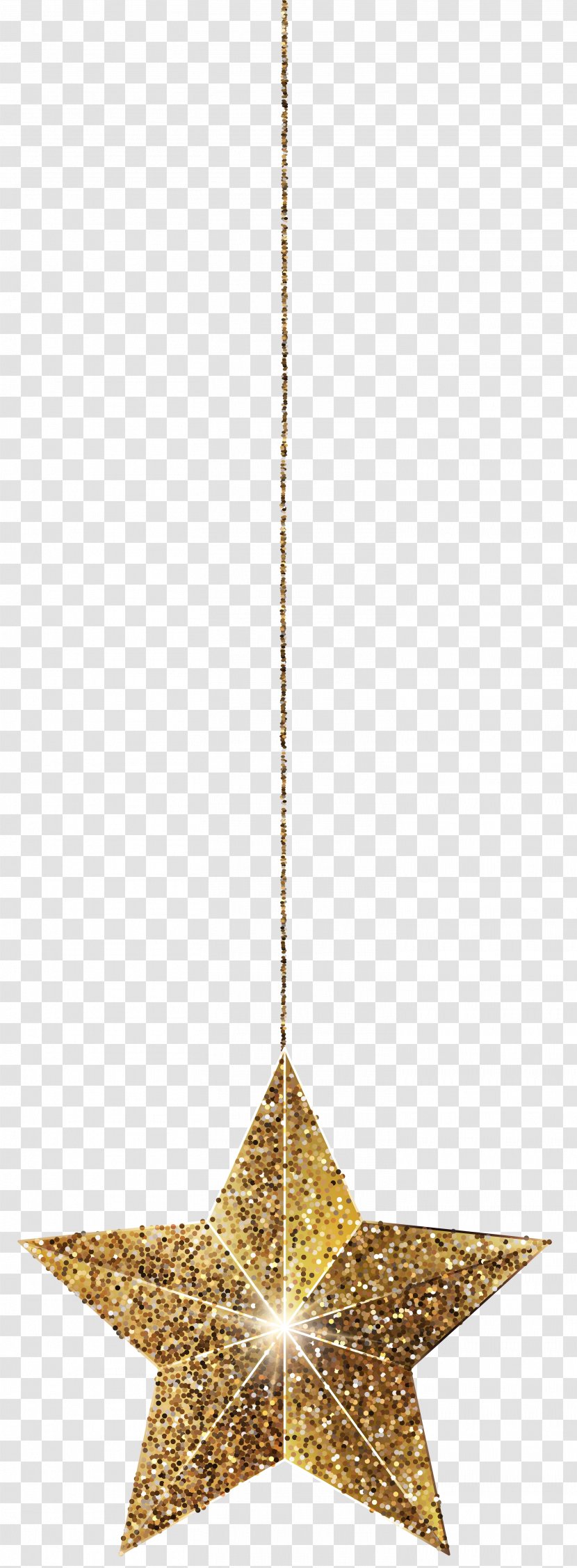 Star Clip Art - Image Resolution - Golden Hanging Transparent PNG
