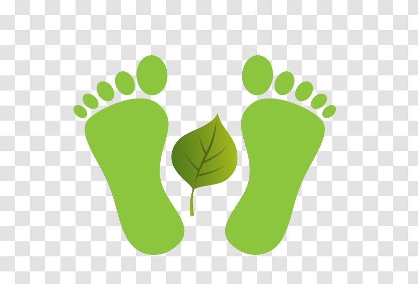 Footprint Toe Clip Art - Heart - Green Foot Print Transparent PNG