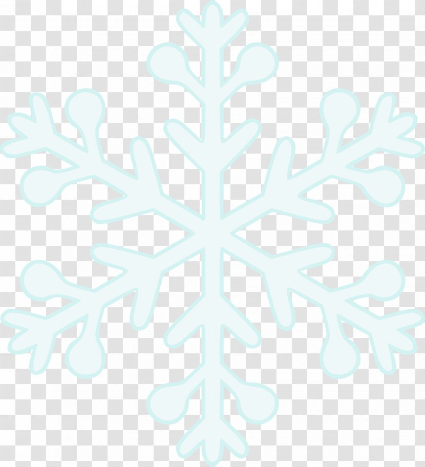 Snowflake Symmetry Line Pattern - Branching Transparent PNG