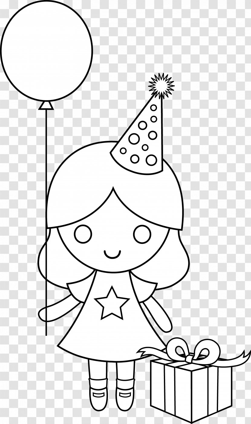 Birthday Drawing Coloring Book Clip Art - Heart - Pictures For Girls Transparent PNG
