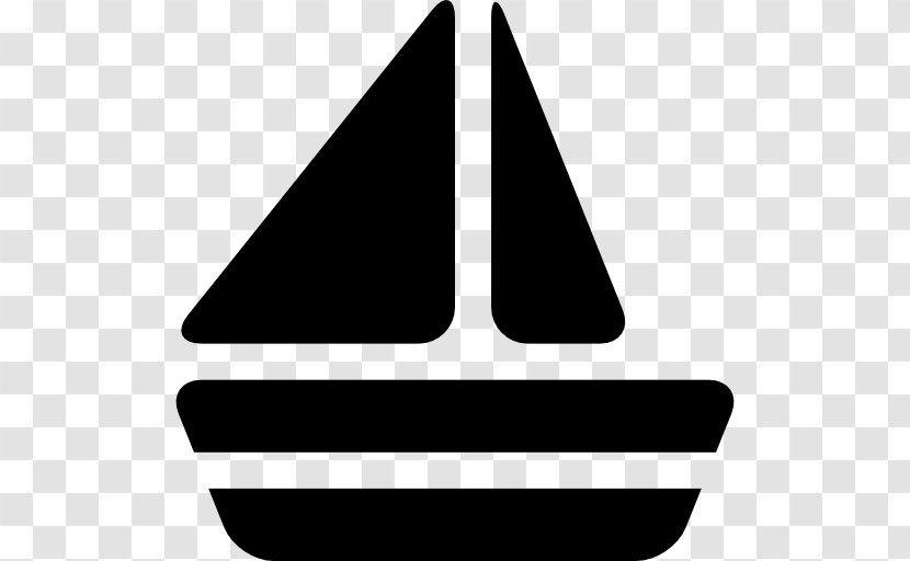 Sailboat Ship Yacht - Black And White - Boat Transparent PNG