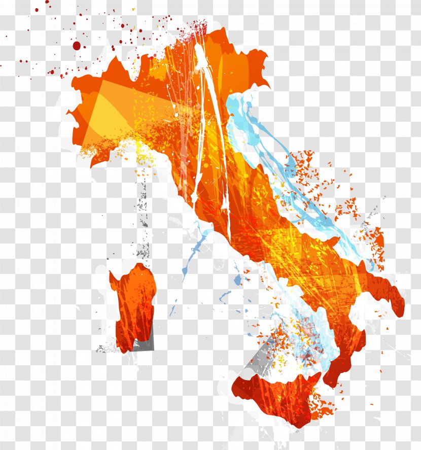 Italiansped S.P.A. Atlante Storico Della Resistenza Italiana Shutterstock - Orange - Vector Ink ITALY Transparent PNG