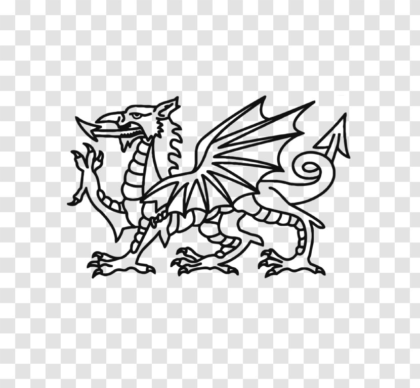St Davids Flag Of Wales Welsh Dragon Coloring Book Transparent PNG