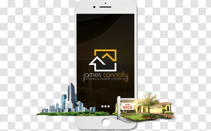Smartphone Logo Brand Design Tool - Communication Device - Real Estate Images Transparent PNG
