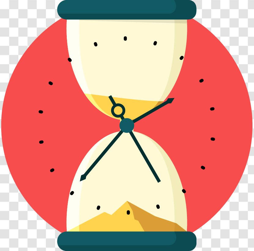 Hourglass Time Clock Clip Art - Measuring Instrument - Vector Illustration Transparent PNG