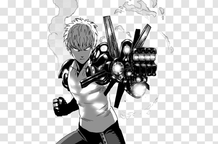 One Punch Man Genos Saitama Mob Psycho 100 Fubuki - Watercolor Transparent PNG