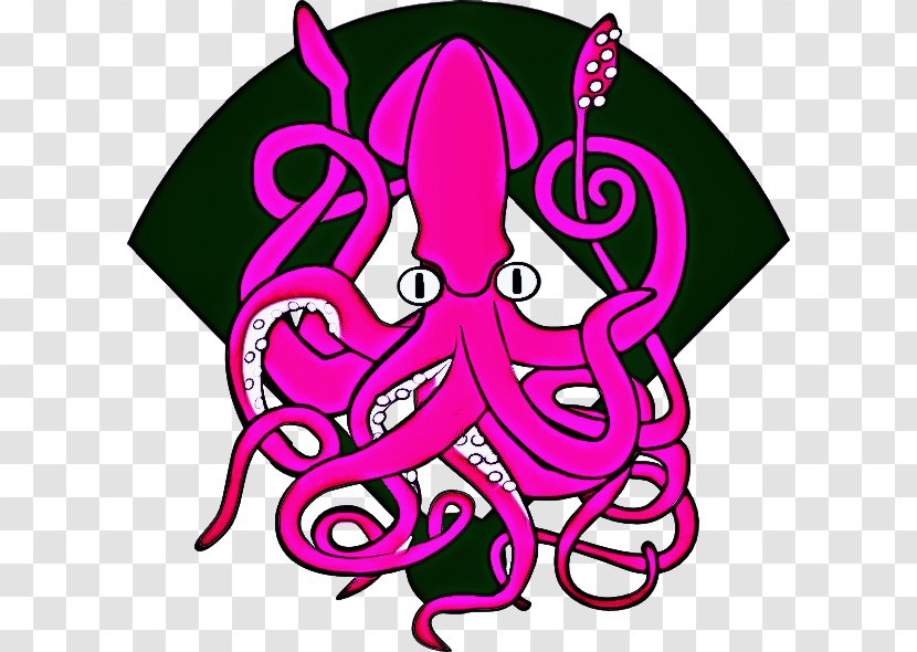 Octopus Cartoon - Giant Pacific - Sticker Line Art Transparent PNG