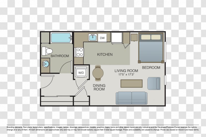 Floor Plan Westlake Village Oxnard Burbank Apartment - San Mateo Transparent PNG